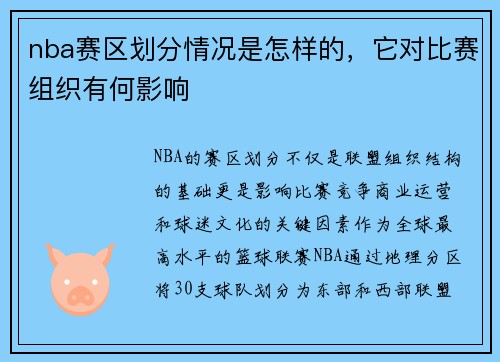 nba赛区划分情况是怎样的，它对比赛组织有何影响